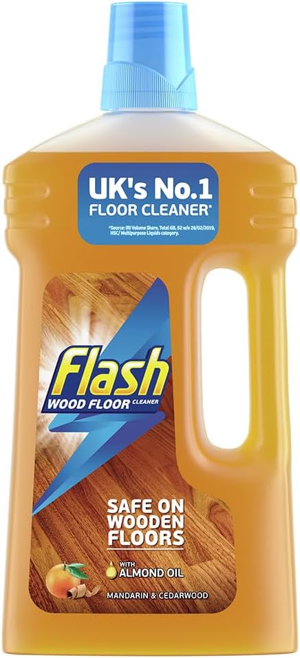 Flash Wood Floor Cleaner With Orange Peel Oil, 1L