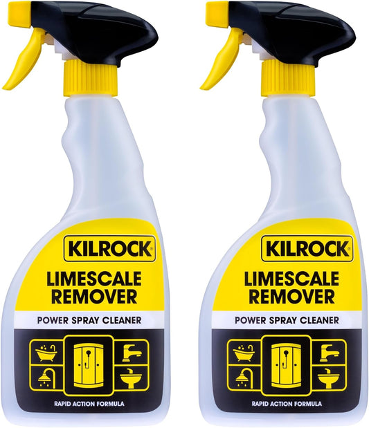 Kilrock 2 x Limescale Remover, Power Spray Cleaner, 500ml