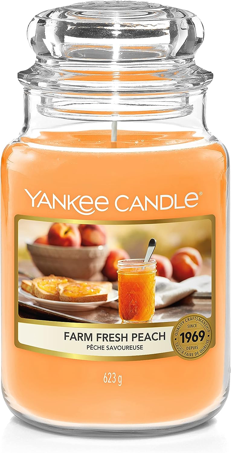 Yankee Candle Candle, Farm Fresh Peach, Large