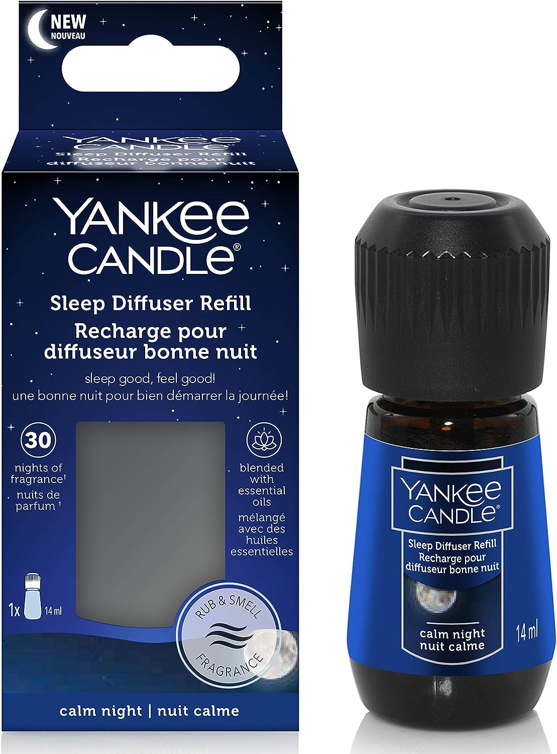 Yankee Candle Sleep Diffuser Refill | Calm Night Electric Fragrance Diffuser Refill | Up to 30 Nights of Fragrance