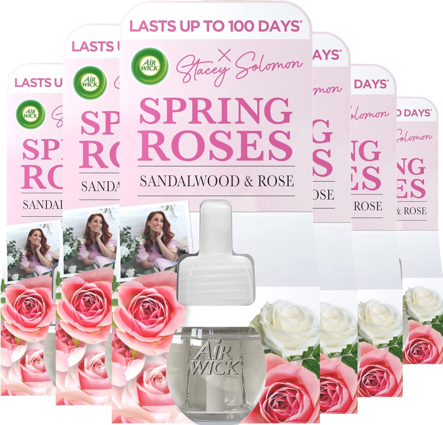 Air Wick |Spring Roses |Plug in Air Freshener Refill |19ml| Pack of 6