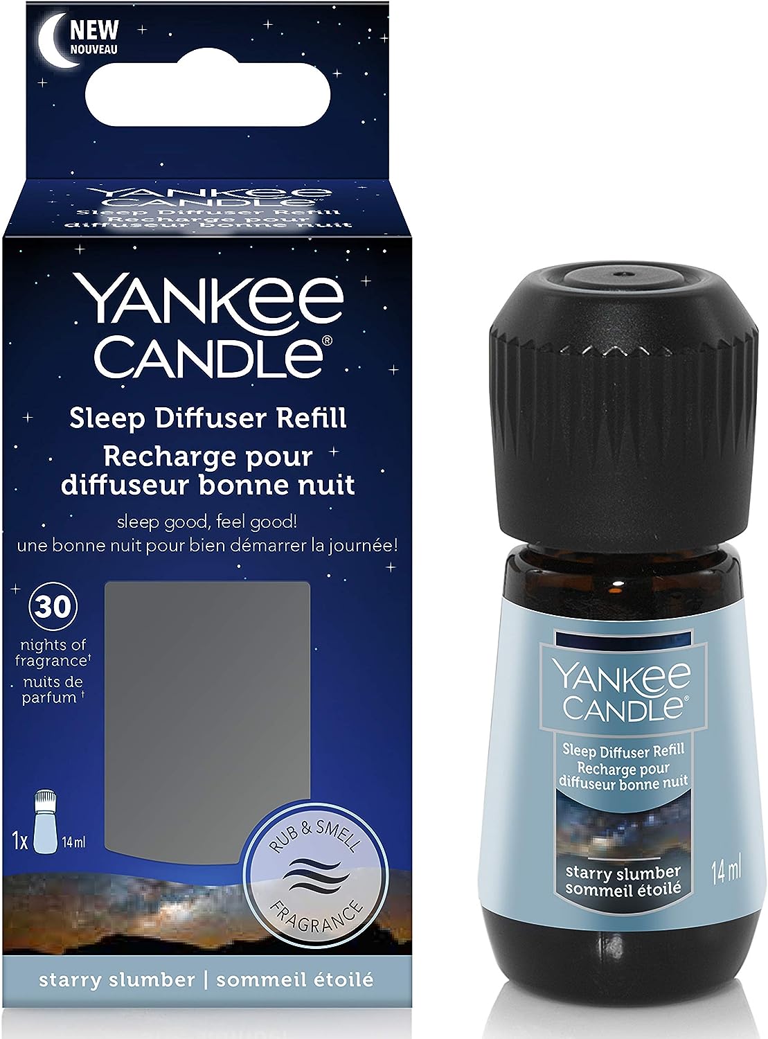 Yankee Candle Sleep Diffuser Refill | Starry Slumber Electric Fragrance Diffuser Refill | Up to 30 Nights of Fragrance