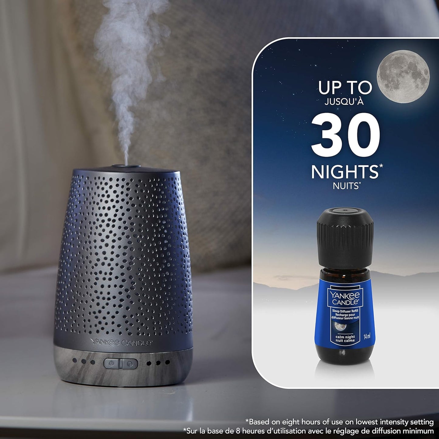 Yankee Candle Sleep Diffuser Refill | Calm Night Electric Fragrance Diffuser Refill | Up to 30 Nights of Fragrance