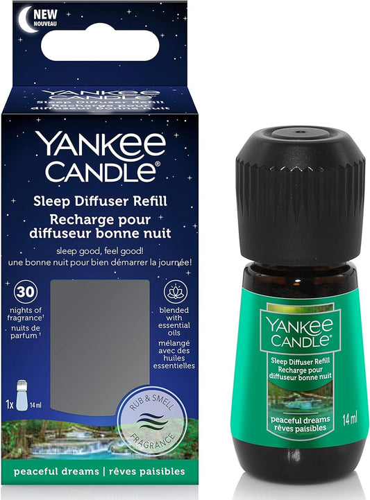 Yankee Candle Sleep Diffuser Refill | Peaceful Dreams Electric Fragrance Diffuser Refill | Up to 30 Nights of Fragrance