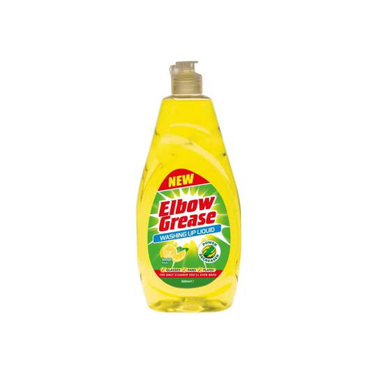 ELBOW GREASE 600ML WASHING UP LIQUID LEMON